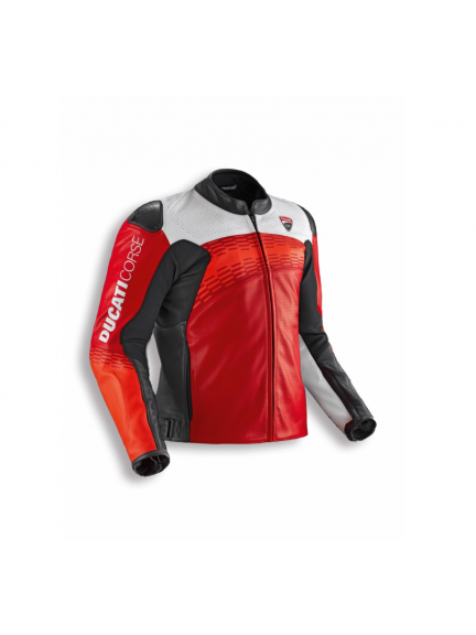 Chaqueta Ducati Corse C7, blanca perforada